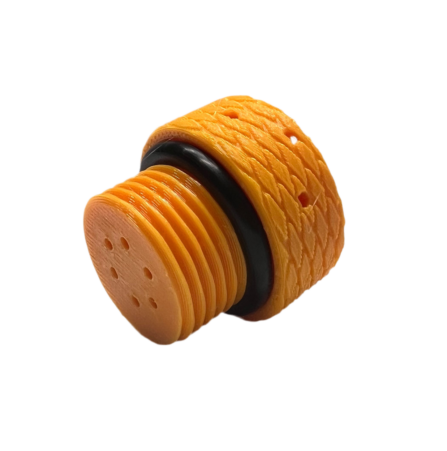 Custom DIN Tank Valve Dust Cap with Printed Identification Text