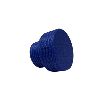 Blue DIN dust cap for SCUBA tank